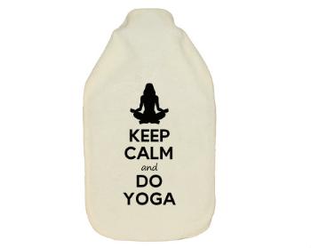 Termofor zahřívací láhev Keep calm and do yoga