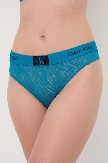 Tanga Calvin Klein Underwear fialová barva, 000QF7378E