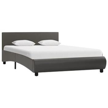Rám postele šedý umělá kůže 140x200 cm (285465)