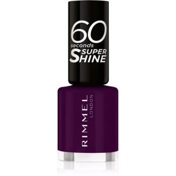 Rimmel 60 Seconds Super Shine lak na nehty odstín 345 Black Cherries 8 ml