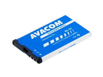 AVACOM baterie do mobilu Nokia 5230, 5800, X6 Li-Ion 3, 7V 1320mAh (náhrada BL-5J)