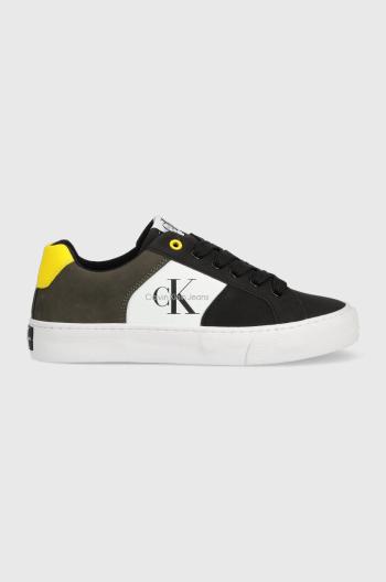 Dětské sneakers boty Calvin Klein Jeans zelená barva