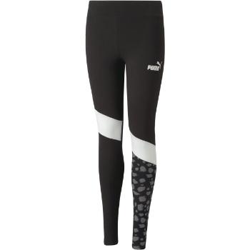 Puma ANIMAL BLOCK LEGGINGS Dívčí legíny, černá, velikost