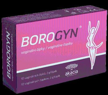 Borogyn vaginální čípky 10 x 2 g