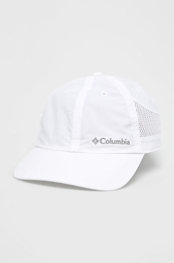 Čepice Columbia bílá barva, s potiskem