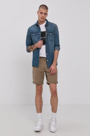 Kraťasy Jack & Jones pánské, zelená barva