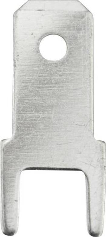 Faston zástrčka Vogt Verbindungstechnik 3825m.68 4.8 mm x 0.8 mm, 180 °, bez izolace, kov, 100 ks