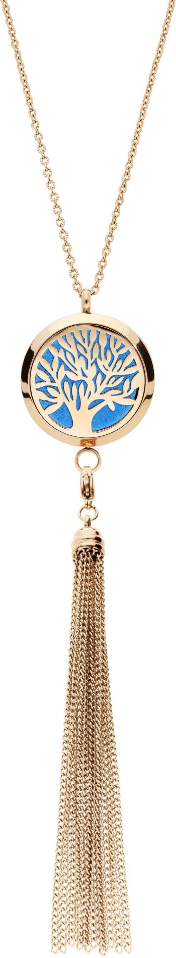 Troli Multifunkční pozlacený náhrdelník Strom života s vyměnitelným středem Aroma 132468J
