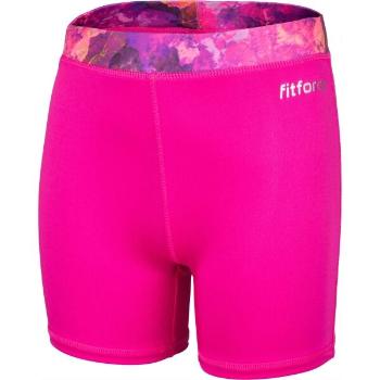 Fitforce TARU Dívčí fitness šortky, růžová, velikost 116-122