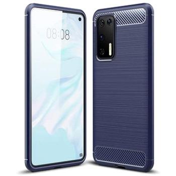 Carbon Case Flexible silikonový kryt na Huawei P40, modrý (HUR99032)