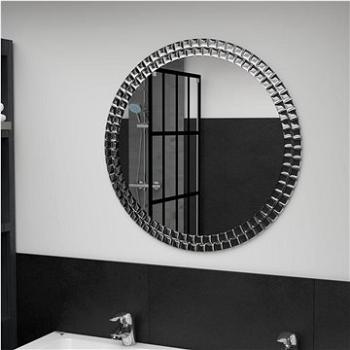 Nástěnné zrcadlo stříbrné 70 cm tvrzené sklo (249450)