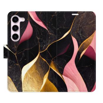 Flipové pouzdro iSaprio - Gold Pink Marble 02 - Samsung Galaxy S23 5G