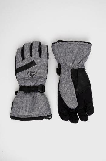 Lyžařské rukavice Rossignol šedá barva