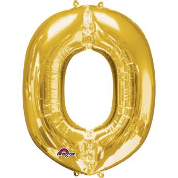 Amscan Fóliový balónek písmeno O 86 cm zlatý