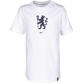 Nike CFC B NK VOICE TEE Chlapecké tričko, bílá, velikost M