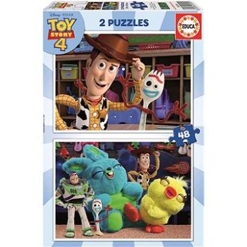 Educa Puzzle Toy Story 4: Woody a kamarádi 2x48 dílků (18106)