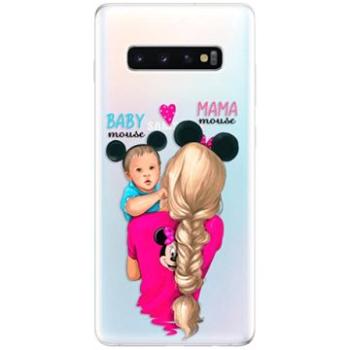 iSaprio Mama Mouse Blonde and Boy pro Samsung Galaxy S10+ (mmbloboy-TPU-gS10p)
