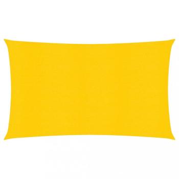 Stínící plachta obdélníková HDPE 2,5 x 4 m Dekorhome Žlutá