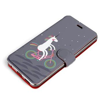 Flipové pouzdro na mobil Xiaomi Redmi 9A - V024P Jednorožec na kole (5903516319978)