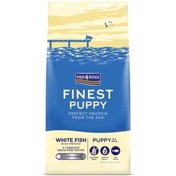 FISH4DOGS Granule velké pro štěňátka Finest bílá ryba s bramborami 6 kg, 2m+ (5056008807801)