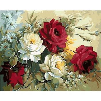 Malování podle čísel - Kytice malovaných růží (HRAmal01160nad)