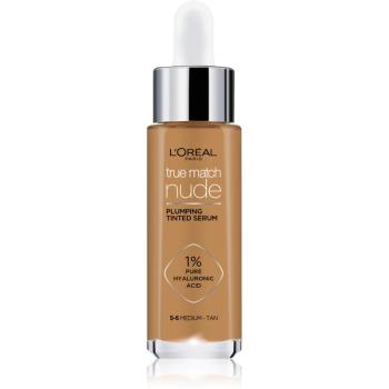 L’Oréal Paris True Match Nude Plumping Tinted Serum sérum pro sjednocení barevného tónu pleti odstín 5-6 Medium Tan 30 ml