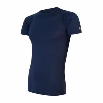 SENSOR MERINO ACTIVE pánské triko kr.rukáv deep blue Velikost: XXL