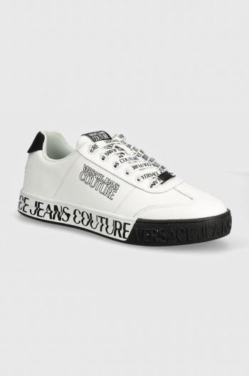 Kožené sneakers boty Versace Jeans Couture Court 88 bílá barva, 77YA3SK6 ZP335 003