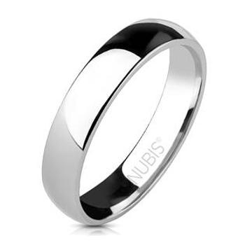 NUBIS® NSS1011 Dámský ocelový snubní prsten, 4 mm - velikost 64 - NSS1011-64