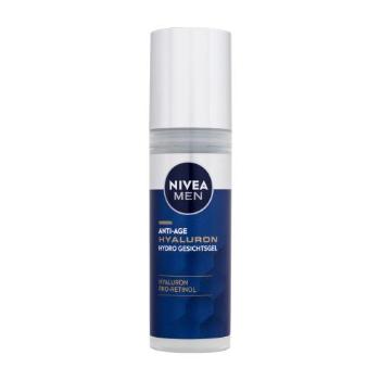 Nivea Men Hyaluron Hydro 50 ml pleťový gel pro muže na všechny typy pleti; proti vráskám; zpevnění a lifting pleti; na dehydratovanou pleť