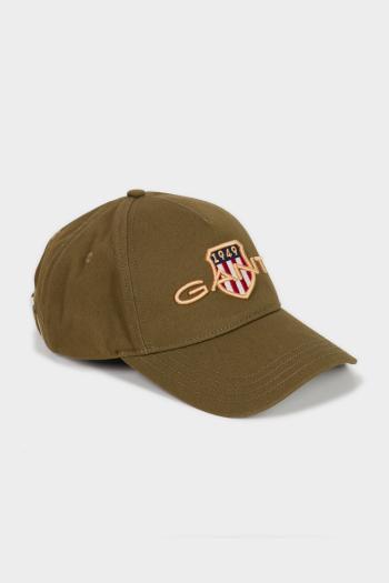 KŠILTOVKA GANT D1. ARCHIVE SHIELD COTTON CAP zelená None