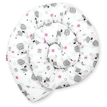 SCAMP Válec 180 cm, white grey bears (5999546243819)