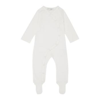 Sense Organics rompers, white