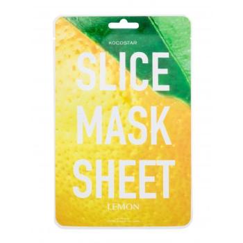 Kocostar Slice Mask Lemon 20 ml pleťová maska na všechny typy pleti; proti vráskám; na rozjasnění pleti; zpevnění a lifting pleti