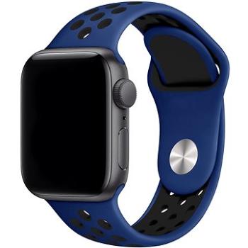 Eternico Sporty pro Apple Watch 42mm / 44mm / 45mm / Ultra 49mm Solid Black and Blue (AET-AWSP-BlBl-42)