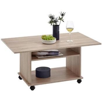 FMD Konferenční stolek s kolečky dubové dřevo (428688)