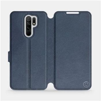 Flip pouzdro na mobil Xiaomi Redmi 9 - Modré - kožené -   Blue Leather (5903516313211)