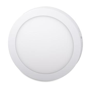 Ecolite Bílý přisazený LED panel kulatý 225mm 18W Barva světla: Studená bílá 10288