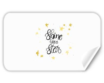 Samolepky obdelník - 5 kusů Shine like a star