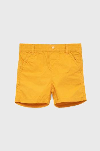Dětské bavlněné šortky Birba&Trybeyond žlutá barva,