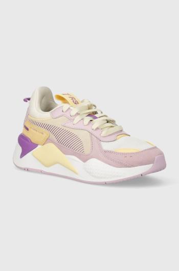 Boty Puma RS-X růžová barva, na plochém podpatku, 371008