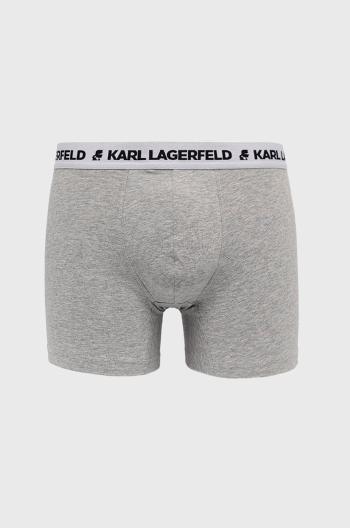 Boxerky Karl Lagerfeld pánské, šedá barva