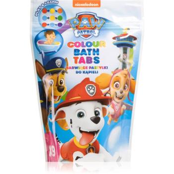 Nickelodeon Paw Patrol Colour Bath Tabs koupelový přípravek pro děti 9x16 g