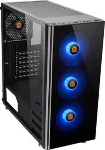 PC skříň midi tower Thermaltake V200 Tempered Glass RGB, černá