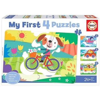 Educa Moje první puzzle Dopravní prostředky 4v1 (5,6,7,8 dílků) (8412668188983)