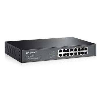 TP-Link TL-SF1016DS Switch 16xTP 10/100Mbps 13"rackmount (obsahuje montážní sadu do 19" racku), TL-SF1016DS