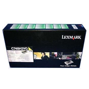 LEXMARK C748H3YG - originální toner, žlutý, 10000 stran