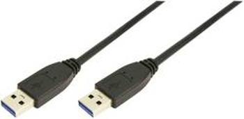 USB 3.0 kabel LogiLink CU0038, 1.00 m, černá