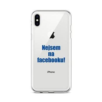 TopQ iPhone XS silikon Nejsem na Facebooku 48525 (Sun-48525)