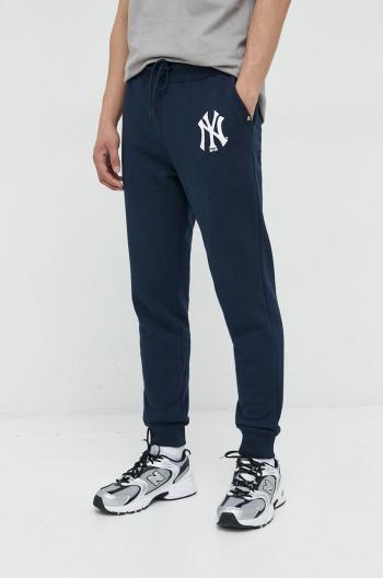 Tepláky 47brand Mlb New York Yankees pánské, tmavomodrá barva, s potiskem